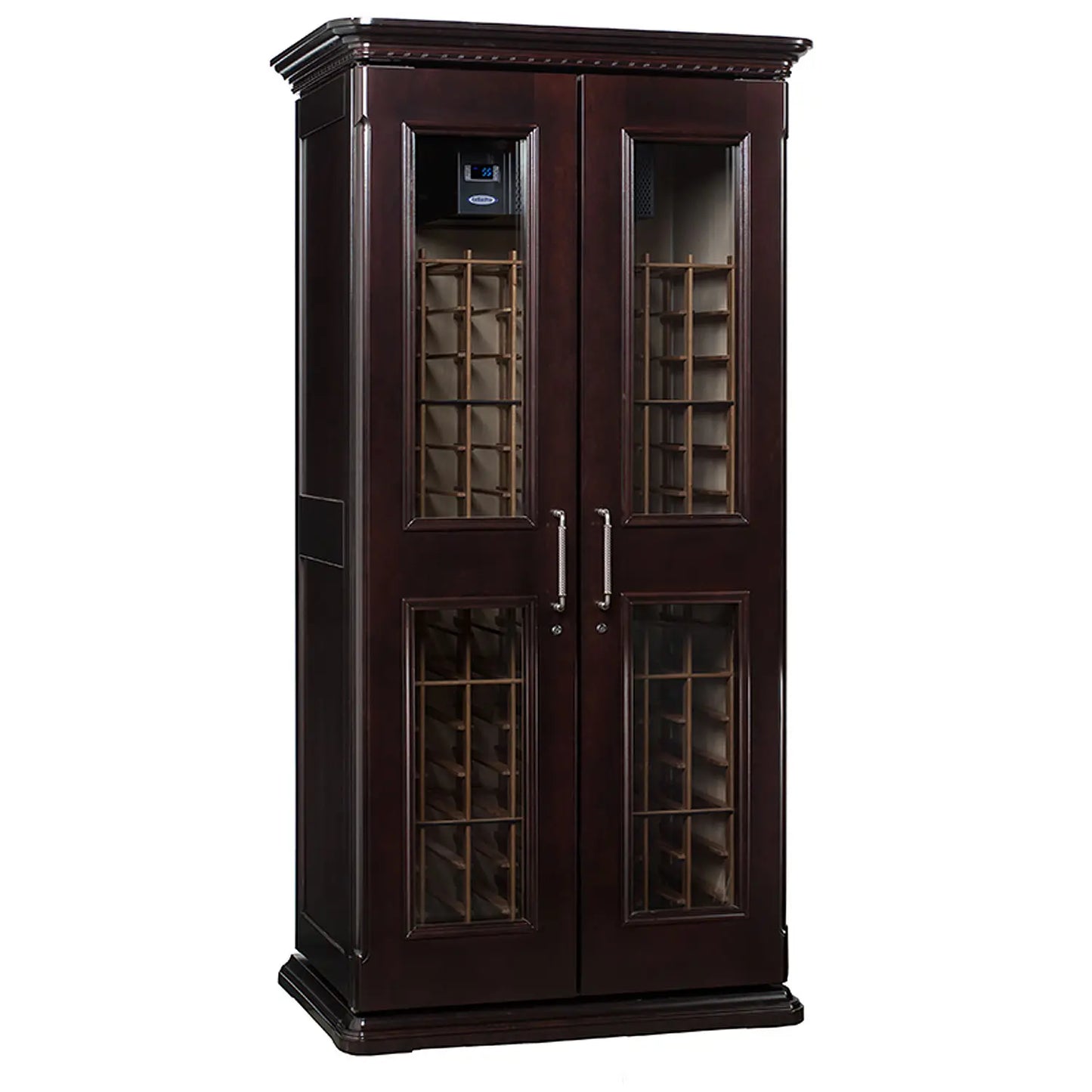 Chateau European Country Euro 2400 286-Bottle Wine Cellar - Classic Cherry Finish