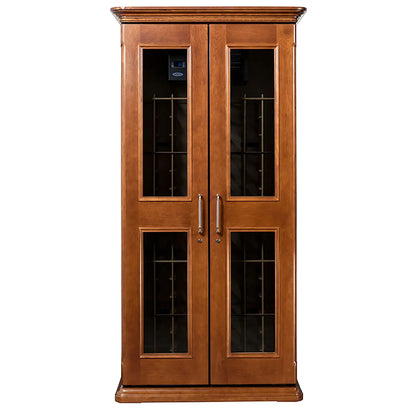 Chateau European Country Euro 2400 286-Bottle Wine Cellar - Classic Cherry Finish