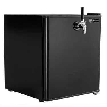 BrewCo 17" Wide Carbonated Water Single Tap Black Commercial/Residential Mini Kegerator